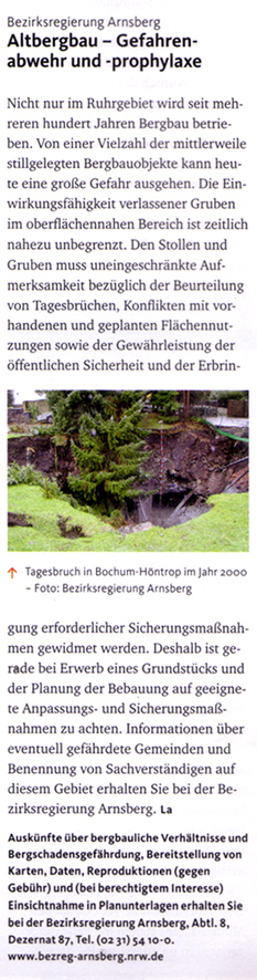 Lagebericht Altbergbau